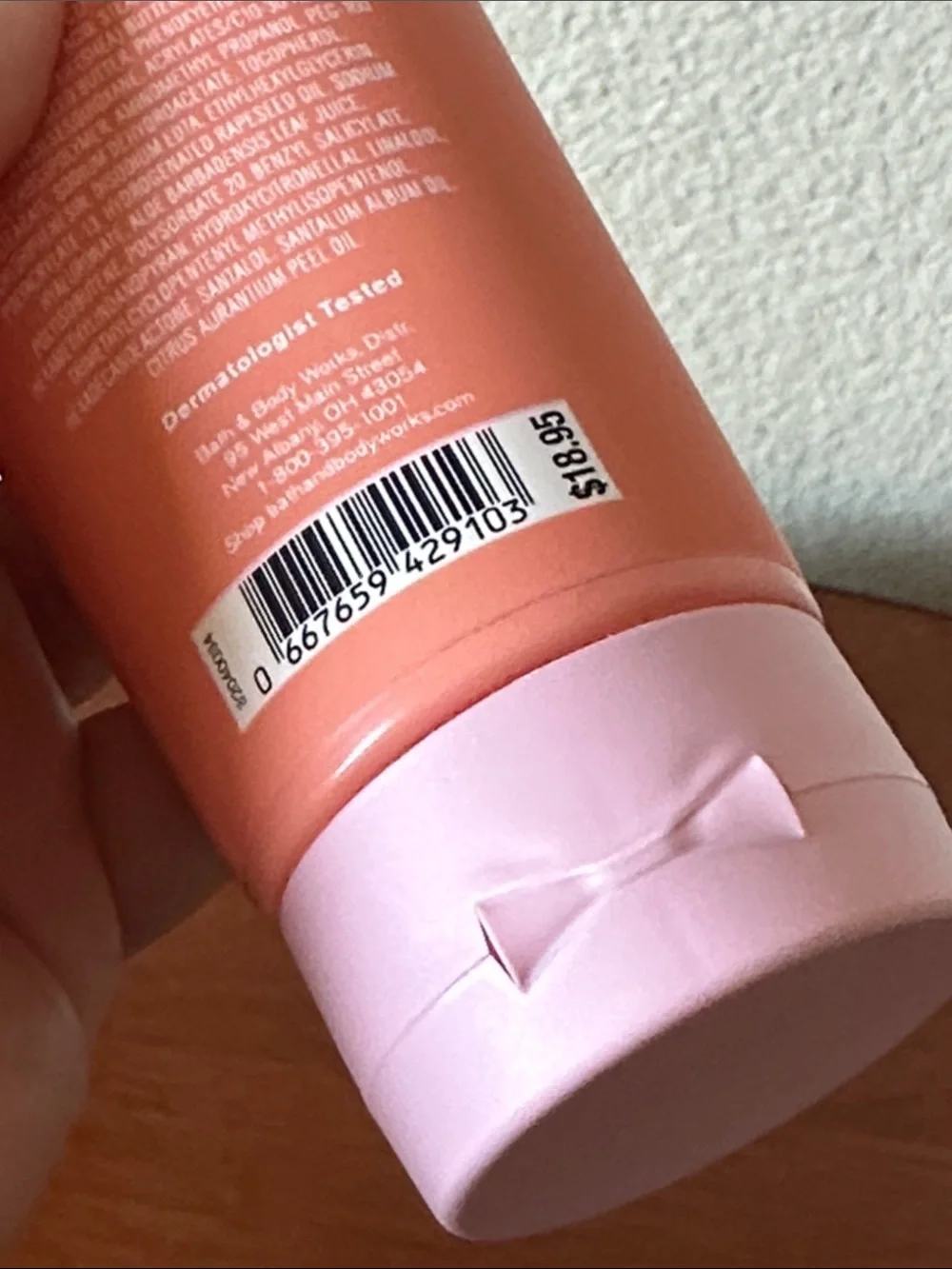 Bath & Body Works Fresh Musk Body Cream - Pink to Coral